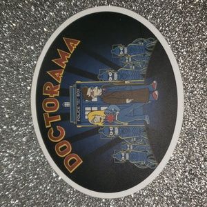 Futurama Doctor Who PARODY waterproof sticker